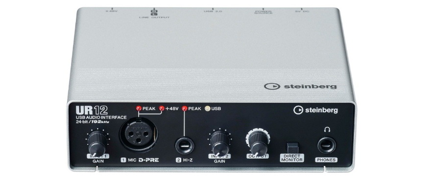 兼容iPad/Mac/PC，实现高品质录音的Steinberg USB音频接口UR12发布